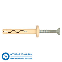 Изображение товара Дюбель-гвоздь Hard-Fix PDG F 6x60 мм грибовидная манжета нейлон (1400 шт.)