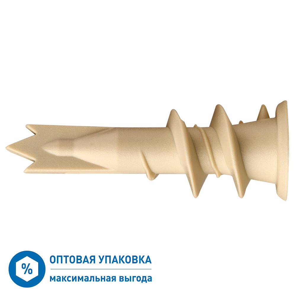 

Дюбель для листовых материалов Hard-Fix PBA 4,5x37 мм нейлон усиленный без шурупа (800 шт.)