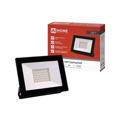 Прожектор светодиодный IN HOME СДО 6500К 50 Вт IP65 черный - фото 4