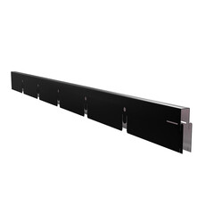 Изображение товара Элемент для потолка грильято Grand Line 100х100х40х10 мм направляющая 2,4 м черный матовый