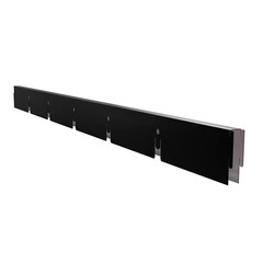 Изображение товара Элемент для потолка грильято Grand Line 100х100х40х10 мм направляющая 0,6 м черный матовый