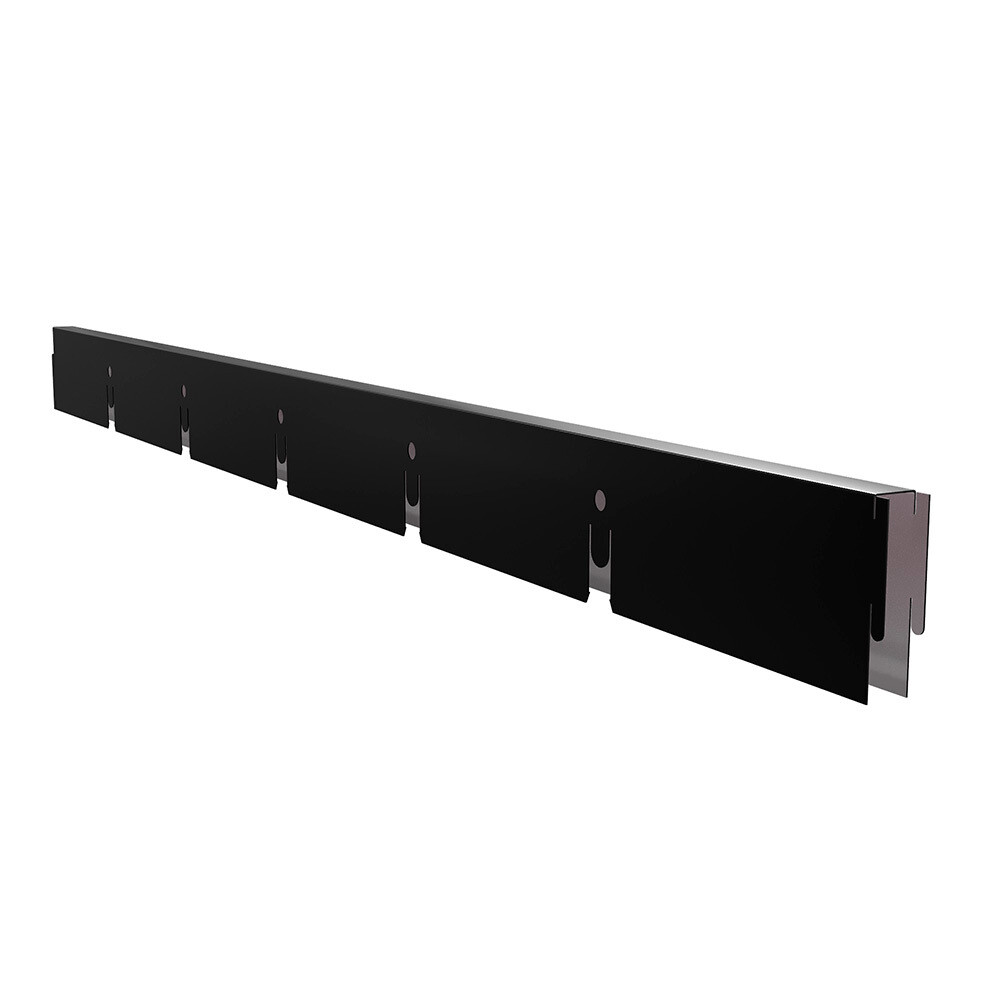 Изображение товара Элемент для потолка грильято Grand Line 100х100х40х10 мм направляющая 0,6 м черный матовый