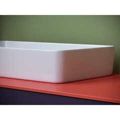 Раковина на стиральную машину Ceramicanova Element 62х34 см белая (CN5048) - фото 7