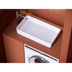 Раковина на стиральную машину Ceramicanova Element 62х34 см белая (CN5048) - фото 3