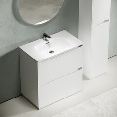 Тумба под раковину Sancos Libra Floor 80 см напольная белая (LB80FW) - фото 7