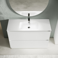 Тумба под раковину Sancos Libra Floor 120 см напольная белая (LB120F-1W) - фото 6