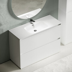 Тумба под раковину Sancos Libra Floor 120 см напольная белая (LB120F-1W) - фото 5