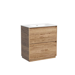 Изображение товара Тумба под раковину Sancos Libra Floor 80 см напольная дуб чарльстон (LB80FECH)