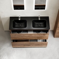 Тумба под раковину Sancos Libra Floor 120 см напольная дуб чарльстон (LB120F-2ECH) - фото 8