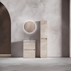 Тумба под раковину Sancos Libra Floor 60 см напольная дуб галифакс натуральный (LB60FEG) - фото 9