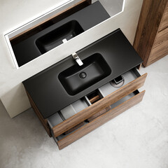 Тумба под раковину Sancos Libra Floor 120 см напольная дуб чарльстон (LB120F-1ECH) - фото 6