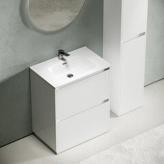 Тумба под раковину Sancos Libra Floor 70 см напольная белая (LB70FW) - фото 5