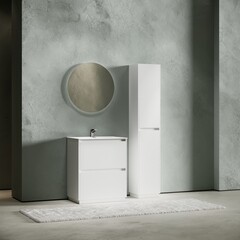 Тумба под раковину Sancos Libra Floor 70 см напольная белая (LB70FW) - фото 4