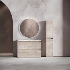 Тумба под раковину Sancos Libra Floor 120 см напольная дуб галифакс натуральный (LB120F-1EG) - фото 9