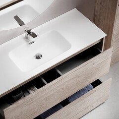 Тумба под раковину Sancos Libra Floor 120 см напольная дуб галифакс натуральный (LB120F-1EG) - фото 7