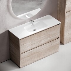 Тумба под раковину Sancos Libra Floor 120 см напольная дуб галифакс натуральный (LB120F-1EG) - фото 4