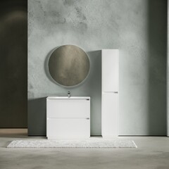 Тумба под раковину Sancos Libra Floor 90 см напольная белая (LB90FW) - фото 6