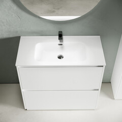 Тумба под раковину Sancos Libra Floor 90 см напольная белая (LB90FW) - фото 7