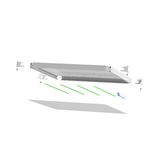 Светильник светодиодный для потолка армстронг CSVT Hightech ДВО/ДПО-32 4000К 32 Вт IP40 белый опал (ЦБ000013907) - фото 2