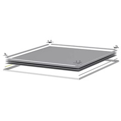 Светильник светодиодный для потолка армстронг CSVT Krokus ДВО/ДПО-34 4000К 34 Вт IP20 белый опал (ЦБ000015145) - фото 3