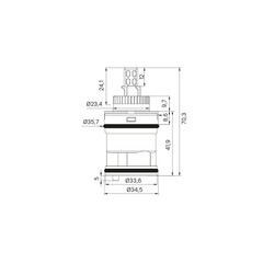 Картридж для смесителя удлиненный Iddis d35 мм с керамическими пластинами (999C35H2SM) - фото 2