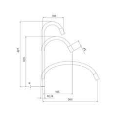 Излив для смесителя гибкий Iddis Optima Home с аэратором 500 мм черный (995FB50B5SM) - фото 2