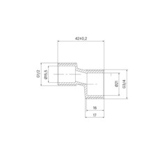Эксцентрик для смесителя Iddis 3/4х1/2 42 мм (2 шт.) (982BR042SM) - фото 2