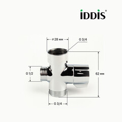 Блок дивертора для смесителя поворотный Iddis (950OPHC0SM) - фото 5