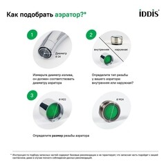 Аэратор для смесителя корпусный Iddis Optima Home наружная резьба M24 (996P24B1SM) - фото 3