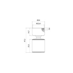 Аэратор для смесителя шарнирный Iddis Optima Home внутренняя резьба М22 (996P22S2SMDR) - фото 3