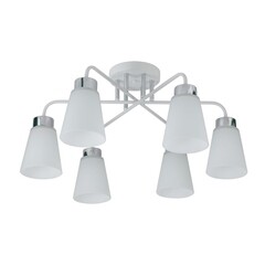 Люстра потолочная Schaffner Fattore E27 240 Вт 20 кв.м (4555-6 WH-CR) - фото 5