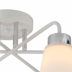 Люстра потолочная Schaffner Fattore E27 240 Вт 20 кв.м (4555-6 WH-CR) - фото 4