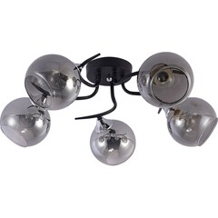 Люстра потолочная Schaffner Sorriso E27 300 Вт 18 кв.м (4105-5 BK-CR) - фото 5