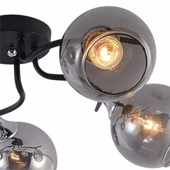 Люстра потолочная Schaffner Sorriso E27 300 Вт 18 кв.м (4105-5 BK-CR) - фото 4