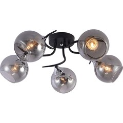 Люстра потолочная Schaffner Sorriso E27 300 Вт 18 кв.м (4105-5 BK-CR) - фото 1