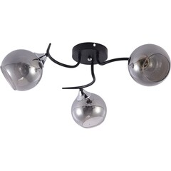 Люстра потолочная Schaffner Sorriso E27 180 Вт 15 кв.м (4105-3 BK-CR) - фото 6