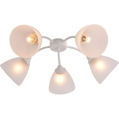 Люстра потолочная Schaffner Abierto E27 300 Вт 18 кв.м (4425-5 WH) - фото 1