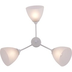 Люстра потолочная Schaffner Abierto E27 180 Вт 15 кв.м (4425-3 WH) - фото 7