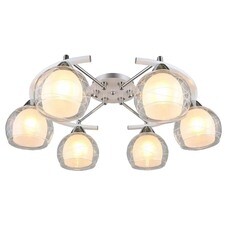 Люстра потолочная Schaffner Maillot E27 240 Вт 20 кв.м (4655-6 WH-CR)