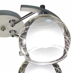 Люстра потолочная Schaffner Maillot E27 160 Вт 16 кв.м (4655-4 WH-CR) - фото 3