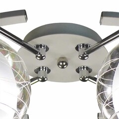 Люстра потолочная Schaffner Maillot E27 160 Вт 16 кв.м (4655-4 WH-CR) - фото 4