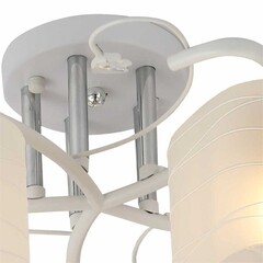 Люстра потолочная Schaffner Cuesta E27 200 Вт 18 кв.м (4310-5 WH) - фото 5