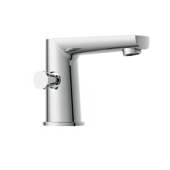 Смеситель на борт ванны Cersanit Moduo хром однорычажный с коротким изливом с лейкой (64100) - фото 4