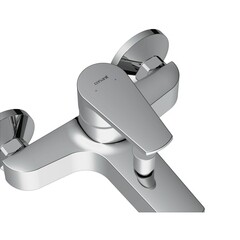 Смеситель для ванны Cersanit Vero хром однорычажный с коротким изливом без лейки (63061) - фото 5