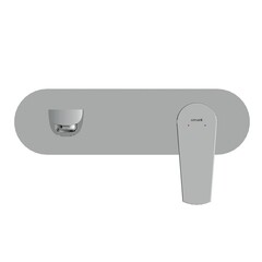 Смеситель для раковины встраиваемый Cersanit Moduo однорычажный хром (64096) - фото 7