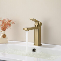 Смеситель для раковины Tokito Aomori однорычажный золото (TOK-AOM-1011BG) - фото 3