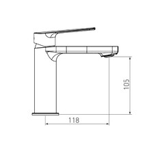 Смеситель для раковины Tokito Yamanashi однорычажный хром (TOK-YAM-1011) - фото 9