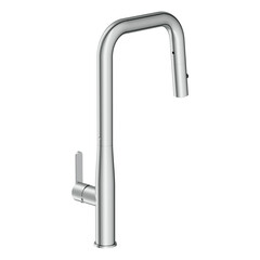 Смеситель для кухни Cersanit Oliva хром с высоким изливом с вытяжной лейкой однорычажный (69011) - фото 6