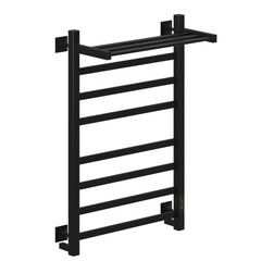 Изображение товара Полотенцесушитель электрический MyFrea MyVatican с полкой 800х500 мм 110 Вт с терморегулятором черный