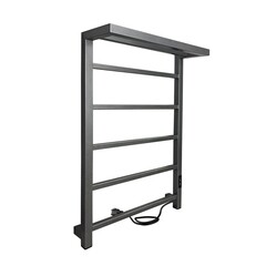 Полотенцесушитель электрический Indigo Forma 800х500 мм 105 Вт с терморегулятором графит - фото 5